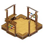 Песочный дворик Теремок (Коричневый) - ИО 6.01.04-02