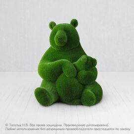Панда с детенышем