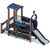 Паровозик (серо-синий) мини - ДИК 1.03.5.01-14 - Игровой комплекс H=750