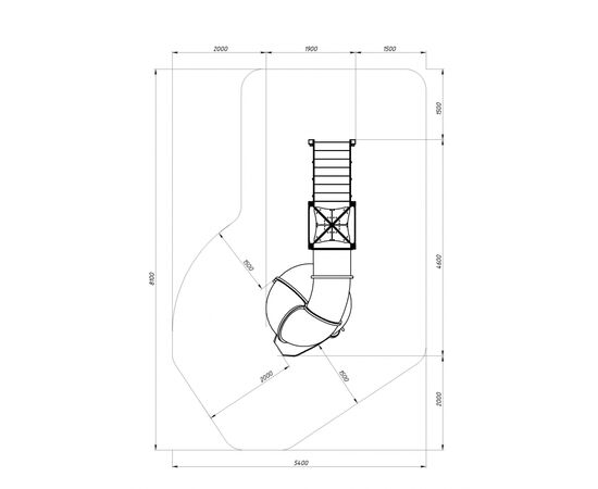 Горка тоннельная - ИО 45.14.01-02 - Космопорт (Космос) H=2000