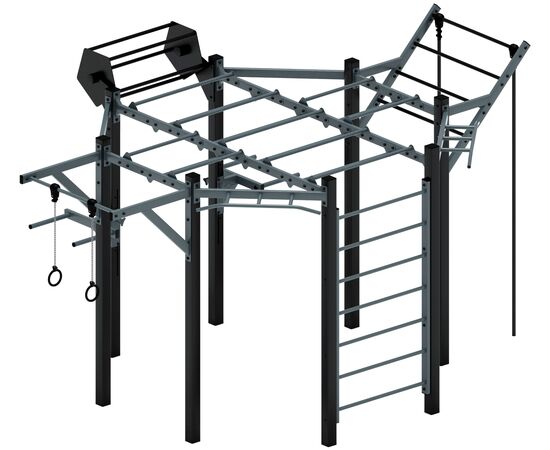 Многофункциональный спортивный комплекс (серый) МК 100.01-03